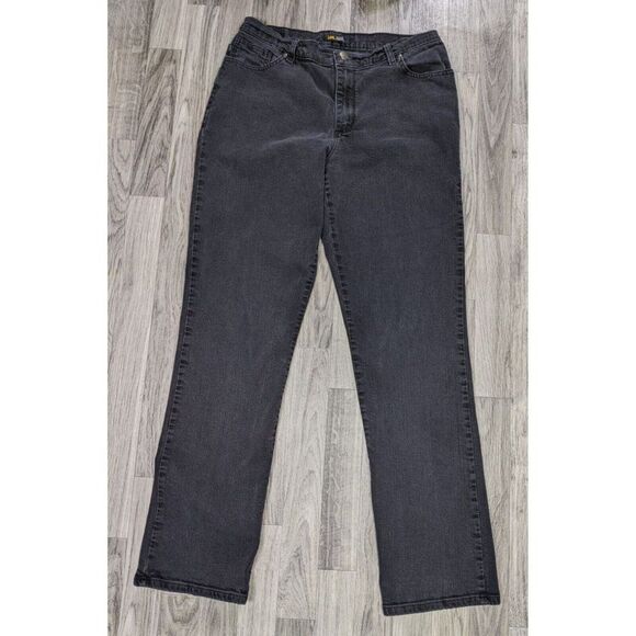 (3/$35) Style & Co Womens Size 14 Pockets Tummy Control Denim Blue Jeans Capris - Picture 1 of 11